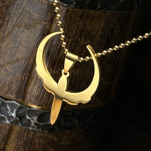 QUAKE雷神之锤吊坠项链男游戏周边饰品钛钢挂件时尚配饰