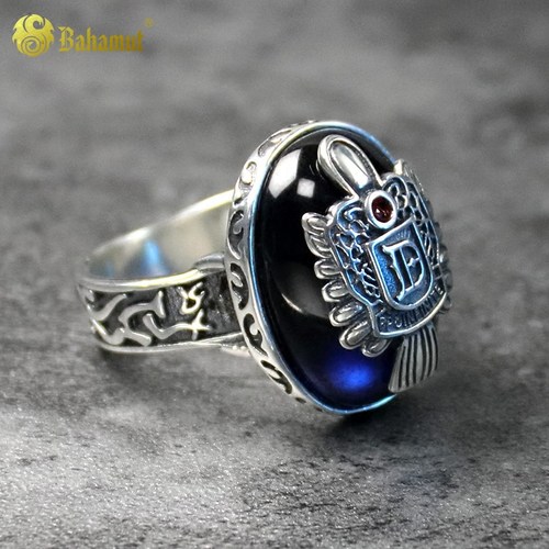 欧美吸血鬼日记纯银戒指男指环