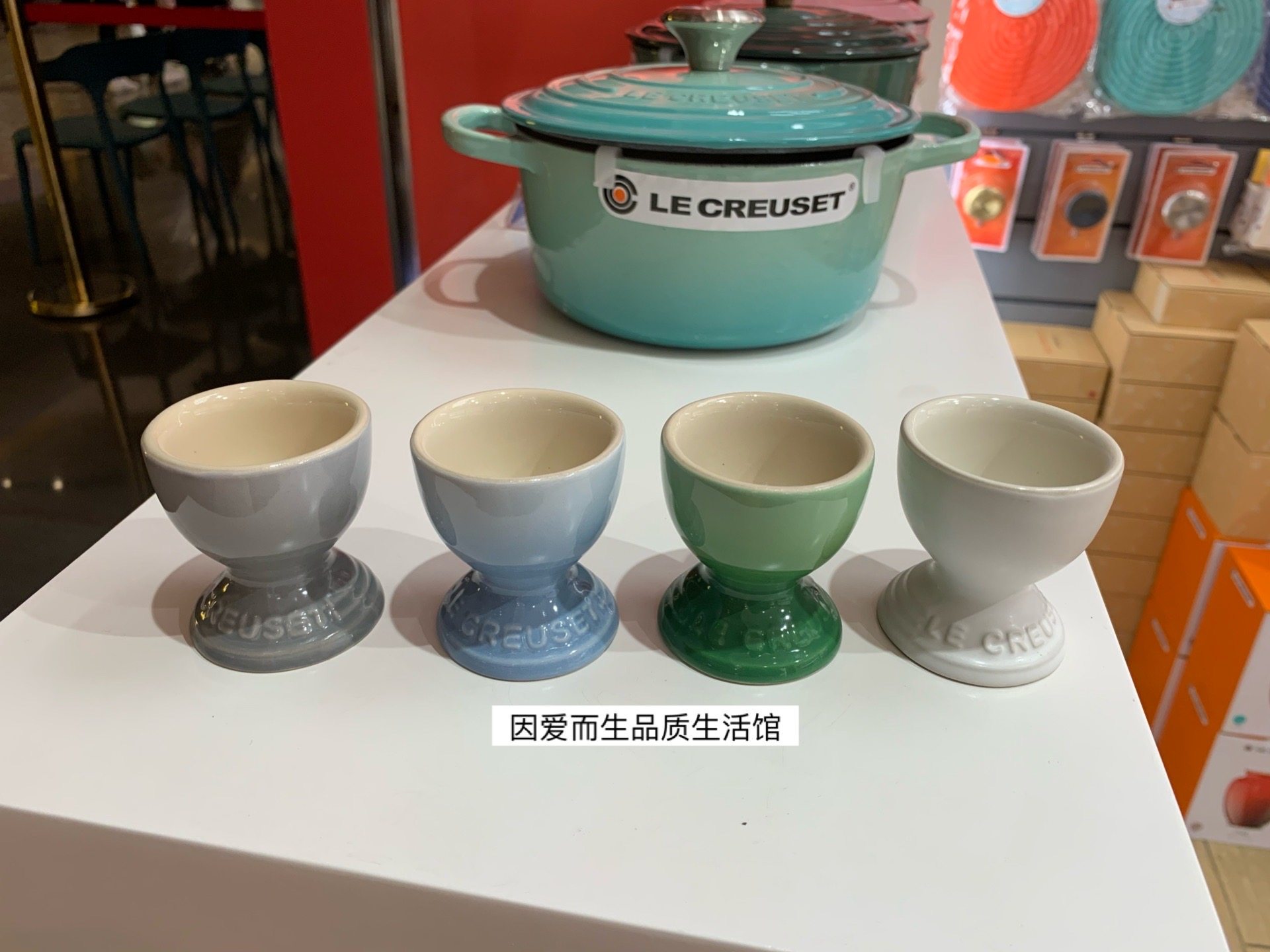 le creuset酷彩 陶瓷炻瓷 小鸡蛋杯 吃蛋杯 小酒杯 多色
