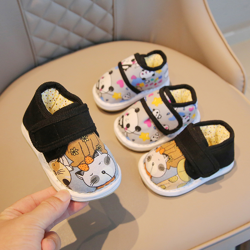 宝宝室内保暖学步鞋加绒