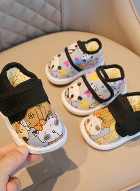 宝宝鞋子冬婴儿棉鞋男童室内鞋儿童保暖鞋1到3岁婴幼儿学步鞋加绒