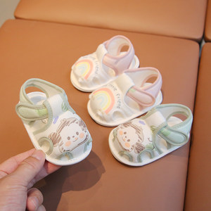 手工婴儿鞋6到12个月婴儿布凉鞋