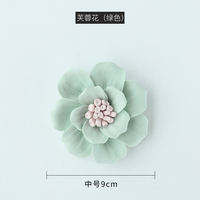 Ceramic flower wall decorations, hanging decorations, wall decorations, creative living room and bedroom walls, TV background walls, three-dimensional wall decorations thumbnail 5