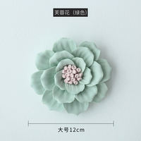 Ceramic flower wall decorations, hanging decorations, wall decorations, creative living room and bedroom walls, TV background walls, three-dimensional wall decorations thumbnail 4