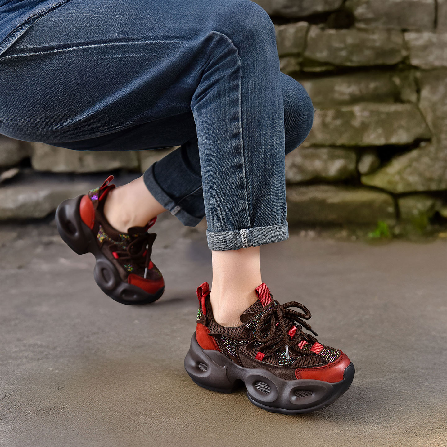 四起哥2025秋季新款老爹鞋