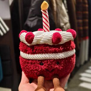 JC草莓蛋糕马卡龙彩虹蛋糕樱桃蛋糕毛绒甜点礼物玩偶公仔慕斯