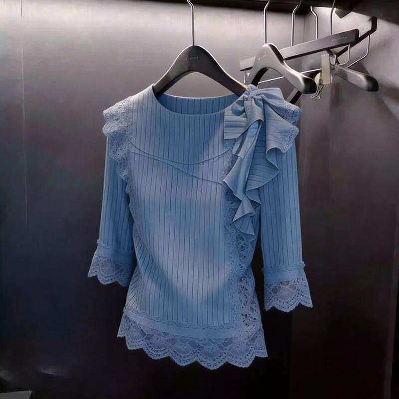 中袖衬衫女夏季新款大码上衣