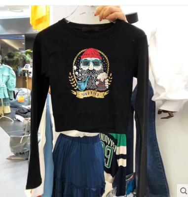 潮牌明星同款卫衣长袖t恤女ins