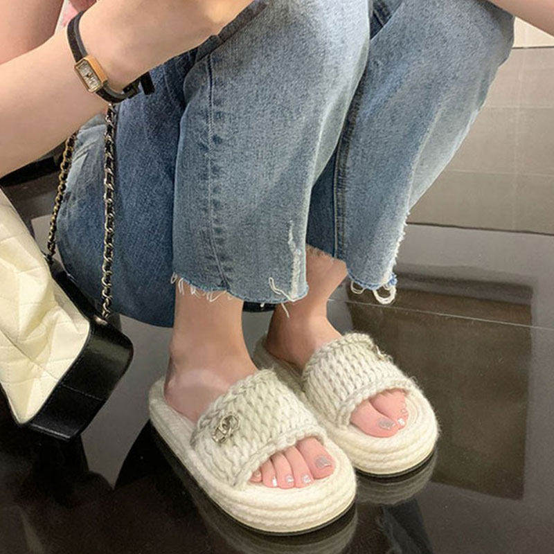 厚底绝美法式高级感凉拖鞋