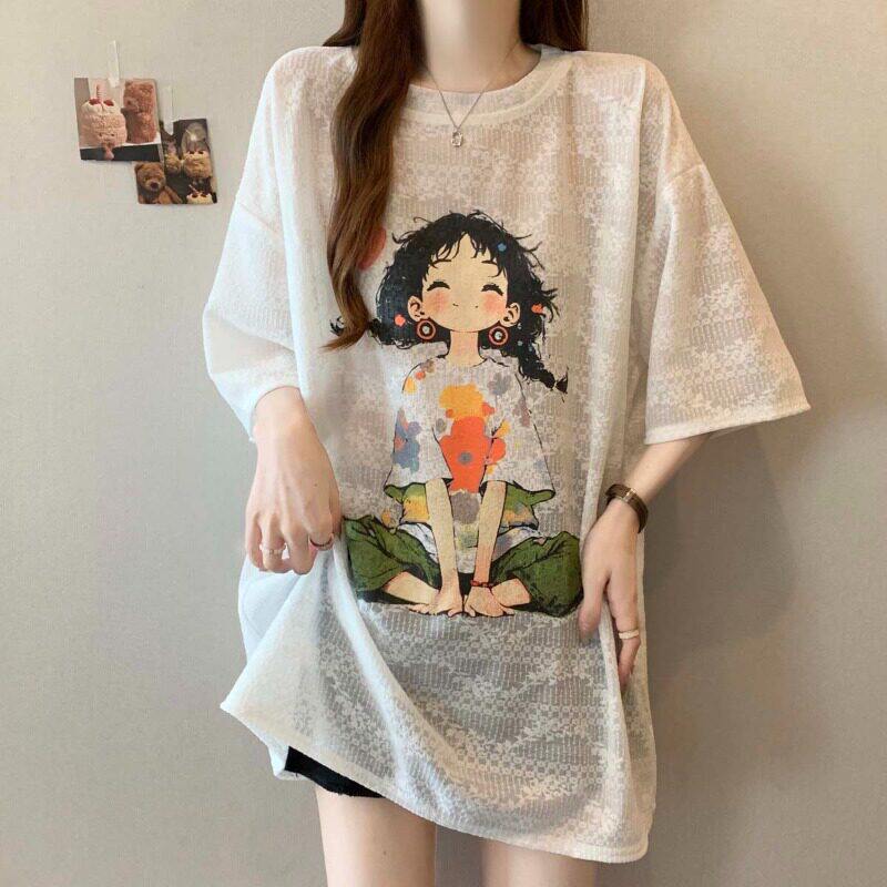 胖mm夏季轻薄遮屁股显瘦上