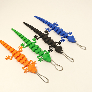 无聊逗会猫蜥蜴一体关节可活动壁虎逗猫棒替换头儿童玩具礼物摆件