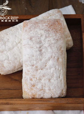 北京黑森布克德国面包房传统配方新鲜拖鞋卡巴塔白面包ciabatta