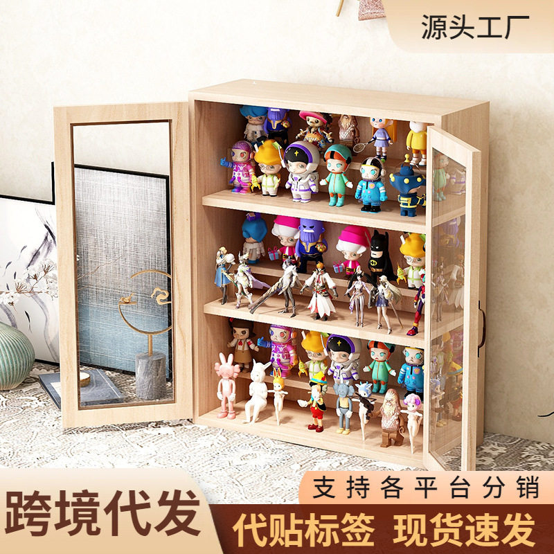 复古实木质抽屉收纳盒桌面文具饰品胶带化妆品整理多层zakka柜子