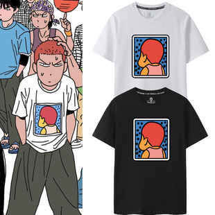 SLAM 灌篮高手联名短袖 FIRST 卡通头像THE DUNK T恤樱木花道同款