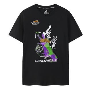 儿童装 爱辽宁大码 T恤辽宁男篮本钢队辽篮夺冠纪念衫 CBA冠军短袖