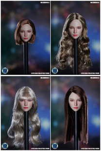 DUCK 混血美女头雕ABCD共四款 SDH040 6女兵人头雕 现货SUPER