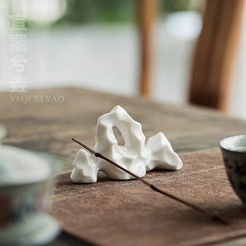 文房书房毛笔笔搁陶瓷笔架