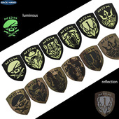 Honor Medal 游戏周边荣誉勋章反光魔术贴肩章夜光军迷背包章