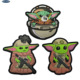 Baby Yoda 曼达洛人尤达宝宝3D软胶滴胶军事战术士气章魔术贴包章