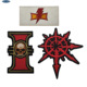 WarHammer 40K 战锤刺绣布贴红色符号户外背包魔术贴徽章士气章