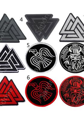 帝国战术vking维京符号海盗战术士气章 刺绣臂章pvc魔术贴章
