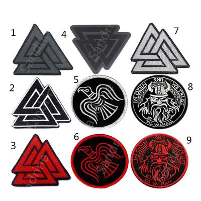帝国战术vking维京符号海盗战术士气章 刺绣臂章pvc魔术贴章