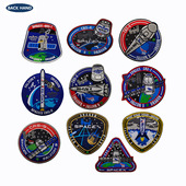 Embroidered Patches NASA CRS空间站徽章刺绣布贴 Spacex CRS