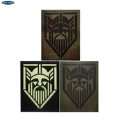 海客跨境夜光章维京人头像vking臂章魔术贴徽章牛角户外包贴