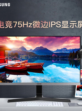 三星（SAMSUNG）24英寸 窄边框 75Hz 壁挂显示屏 黑色 S24R352FZC