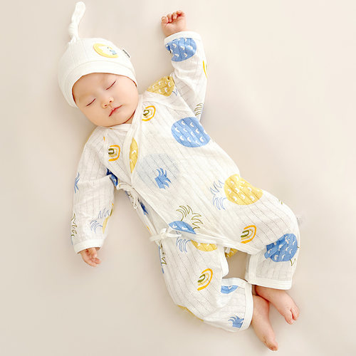新生儿婴儿连体衣夏季薄款
