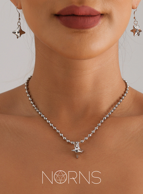 Norns合金潮牌项链耳环