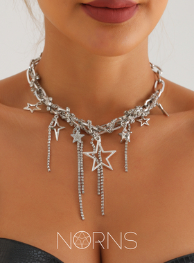 Norns派对lady自制版欣欣子晚会趴体闪闪满钻水钻项链纯欲辣妹