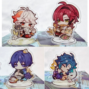 【同人现货】原神同人流浪者魈万叶鹿野院平藏莱欧斯利拆拆乐立牌