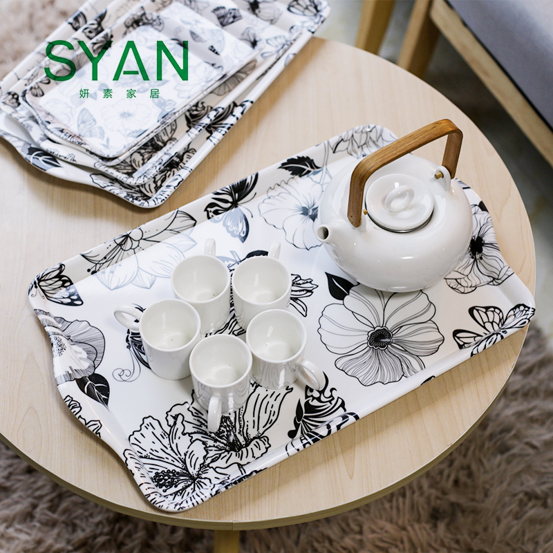 密胺欧式塑料水杯糖果加厚托盘