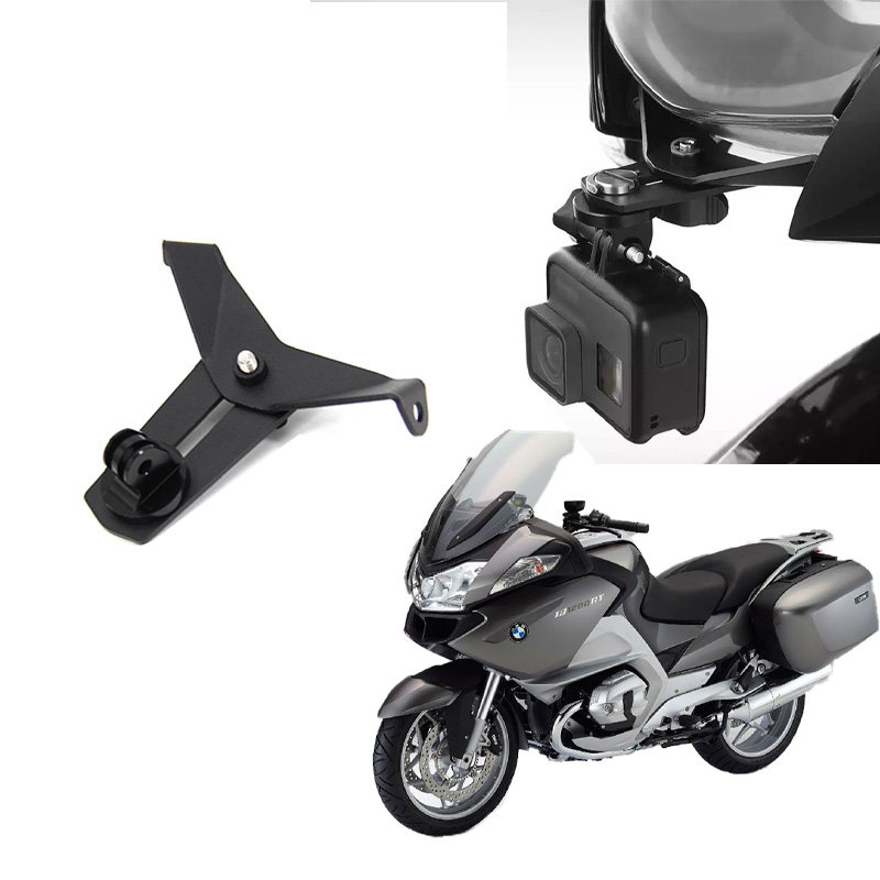 宝马1200rt改装 r1200rt r1250rt摩托车行车记录仪摄像机前置支架