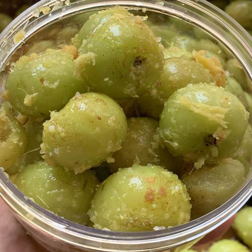 新鲜现做南姜油柑糁解馋小零食潮汕特产南姜油柑散杂咸500g瓶装.