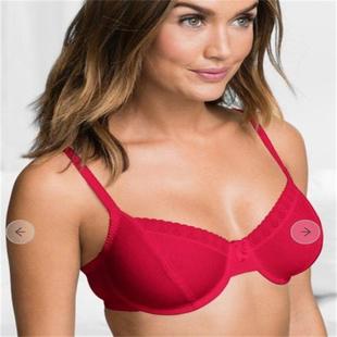 棉质面料缩胸内衣大码 胸罩薄款 胖欧美文胸 115BCD夏季 65B70BC75