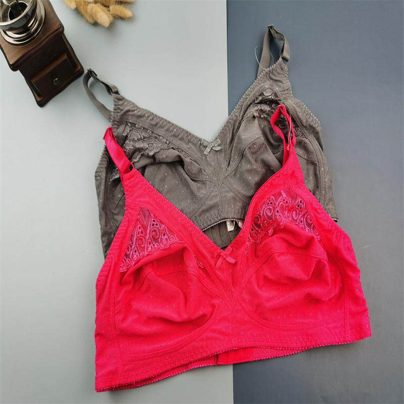 90d95cd胸罩大码胖mm超薄薄款文胸无钢托缩胸大罩杯妈妈内衣