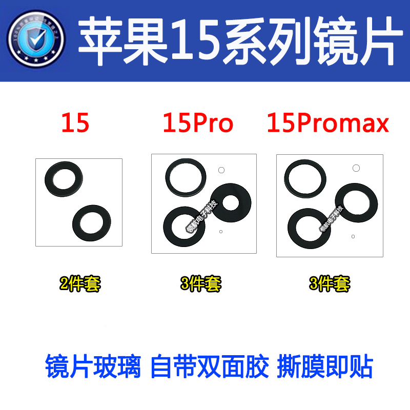 苹果15promax摄像头镜片玻璃