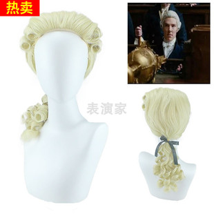 法官律师假发钢琴家演奏音乐宫廷演出表演头套男女儿童成人假发