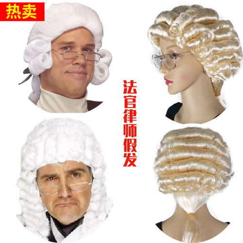 审判长钢琴家音乐cosplay风假发