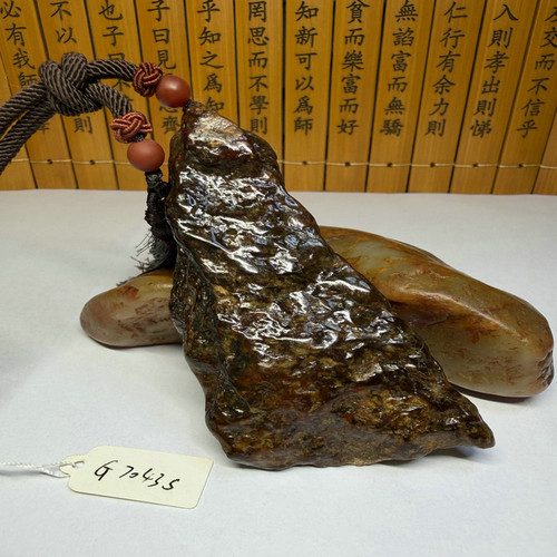 天然玉石和田玉河磨玉把件