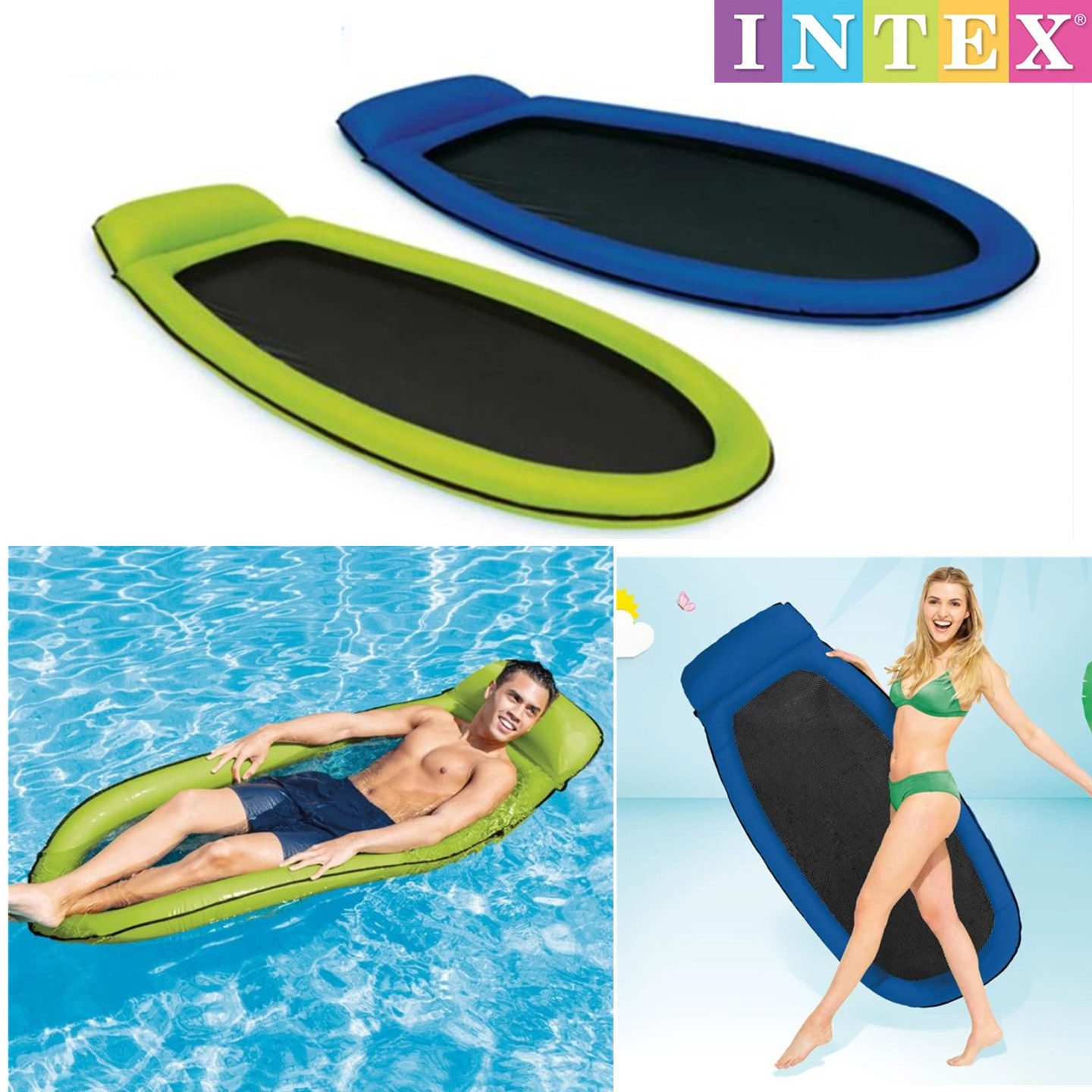 INTEX成人充气浮排便携浮床