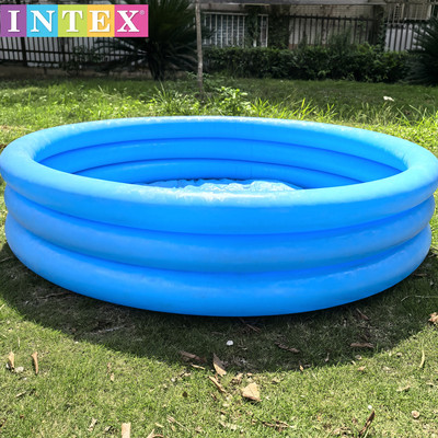 儿童游泳池INTEX充气圆形三层