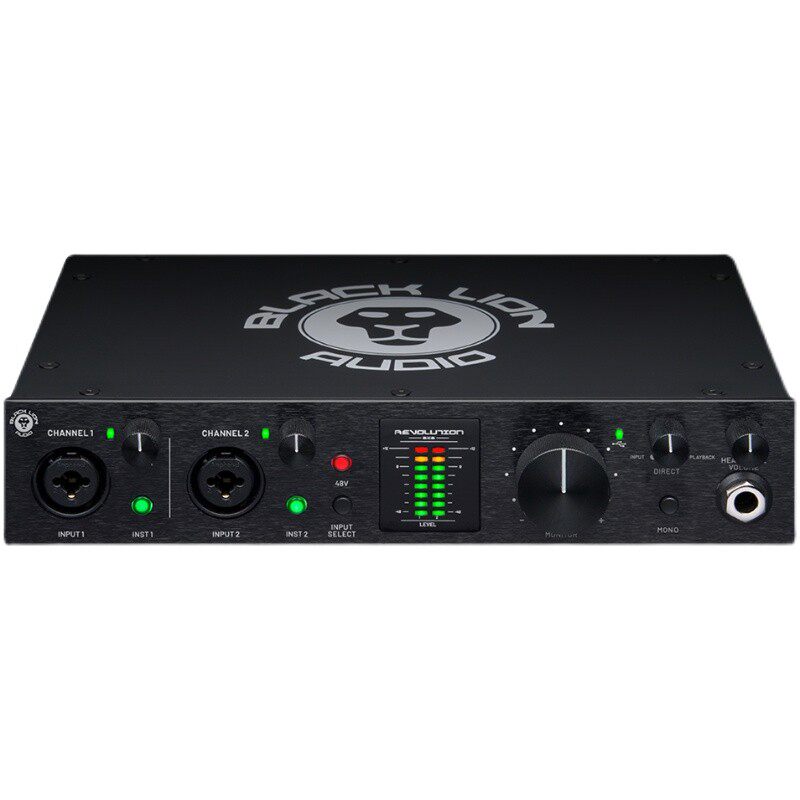 黑狮2x2声卡专业高端外置usb