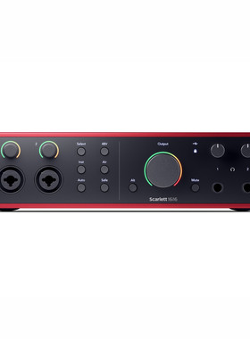 福克斯特Focusrite Scarlett 16i16 四代直播录音声卡 USB Type-C