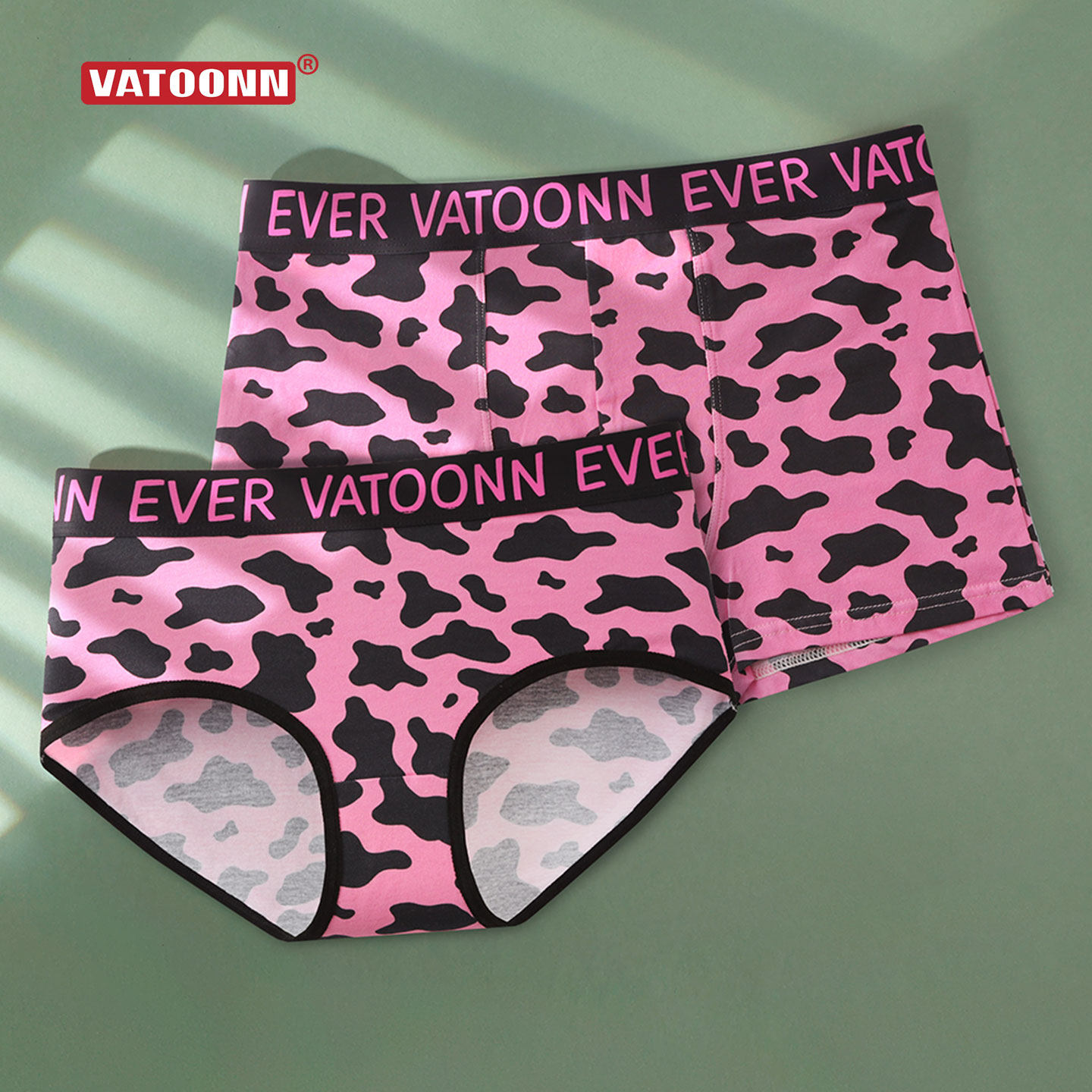 情侣字母腰带内裤纯棉粉豹纹卡通印花中腰收腹抑菌裆女三角男平角,女士内衣/男士内衣/家居服,女三角裤,淘宝优惠券,粉丝福利购,淘宝优惠卷