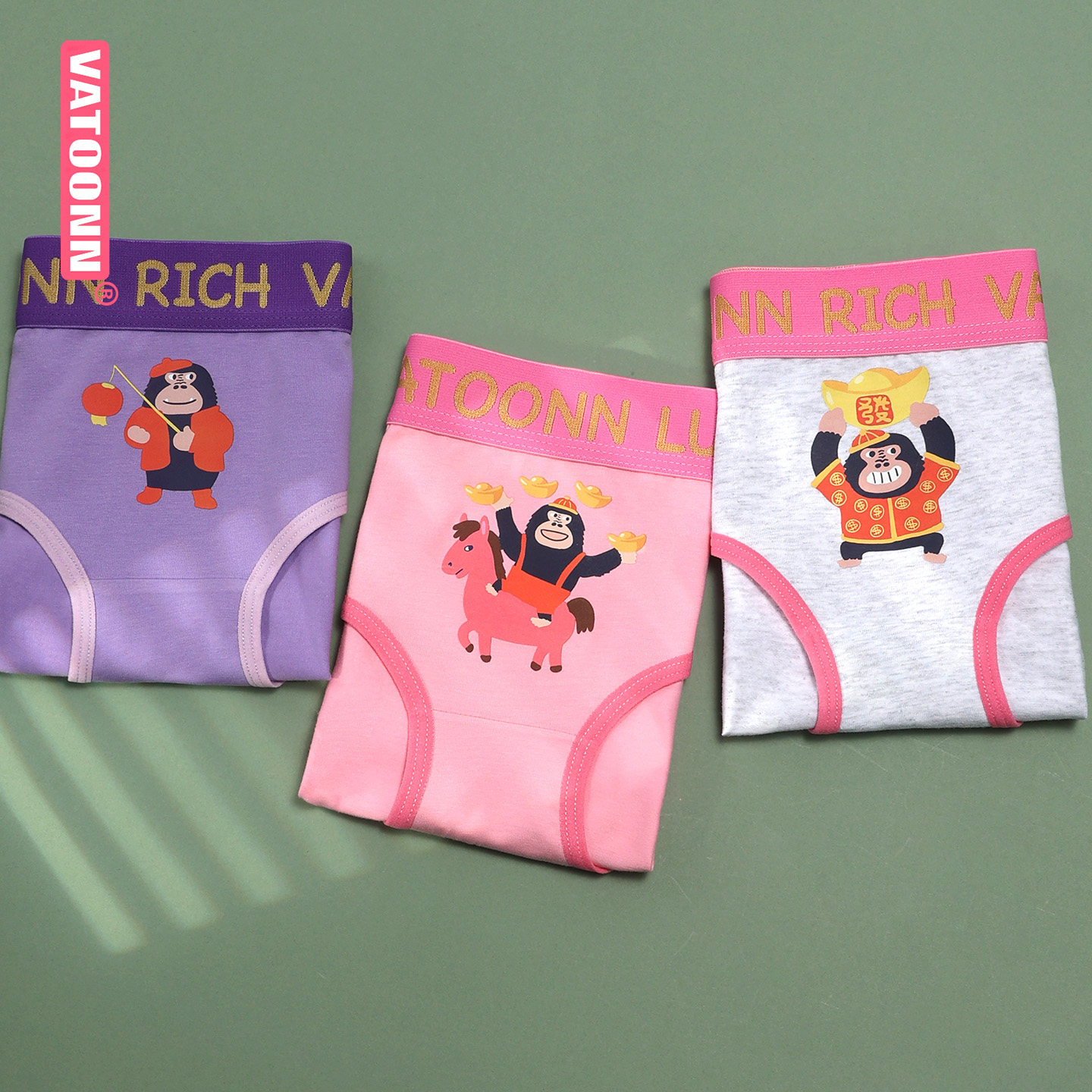 猩猩女三角裤可爱动物印花中腰透气亲肤抑菌内裤字母宽腰带纯棉,女士内衣/男士内衣/家居服,女三角裤,淘宝优惠券,粉丝福利购,淘宝优惠卷