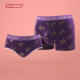 礼盒装 新年情侣内裤 纯棉男女紫色多财吉庆中腰收腹宽腰带抑菌裆