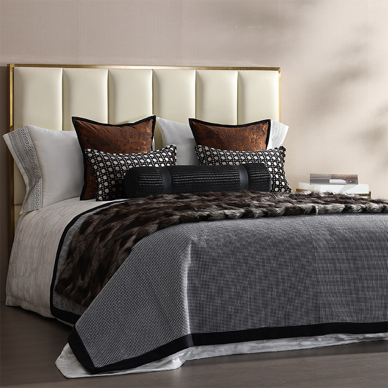 样板间11件套轻奢丝滑摩卡棕床品